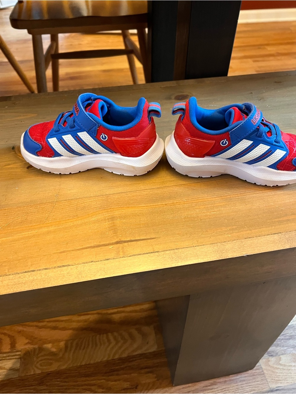 adidas Kids x Marvel Spider-Man Lightorama Runner Elastic Hook & Loop Sz 8K - Picture 5 of 9